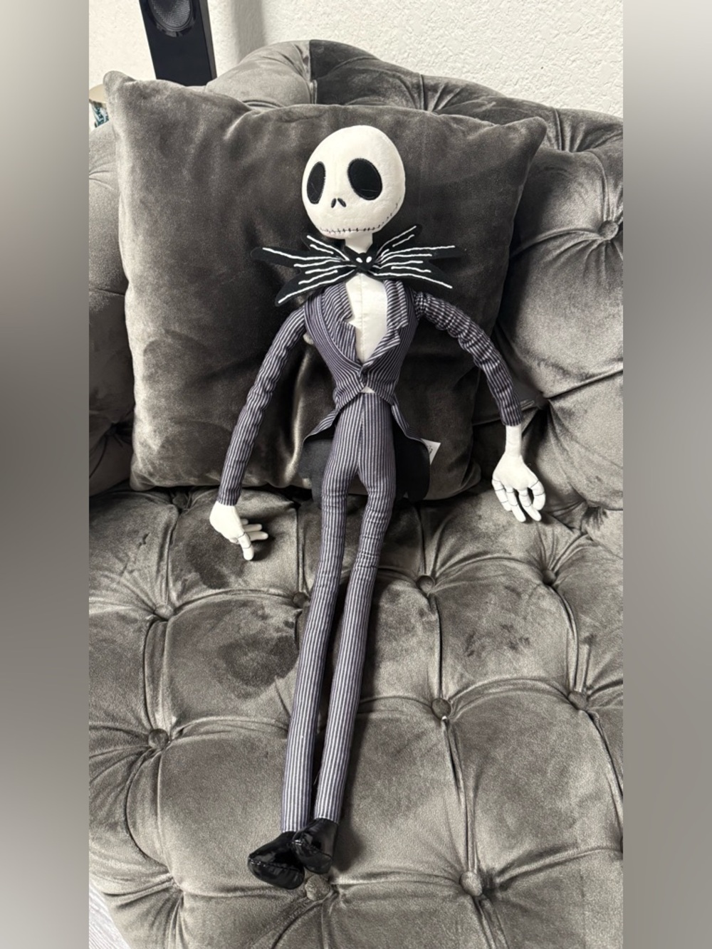 Disney Store Jack Skellington Plush -The Nightmare Before Christmas 21" Poseable